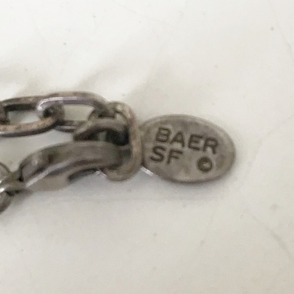 Vintage Mixed Metal Silver & Gold Pendant Necklace - Picture 4 of 4